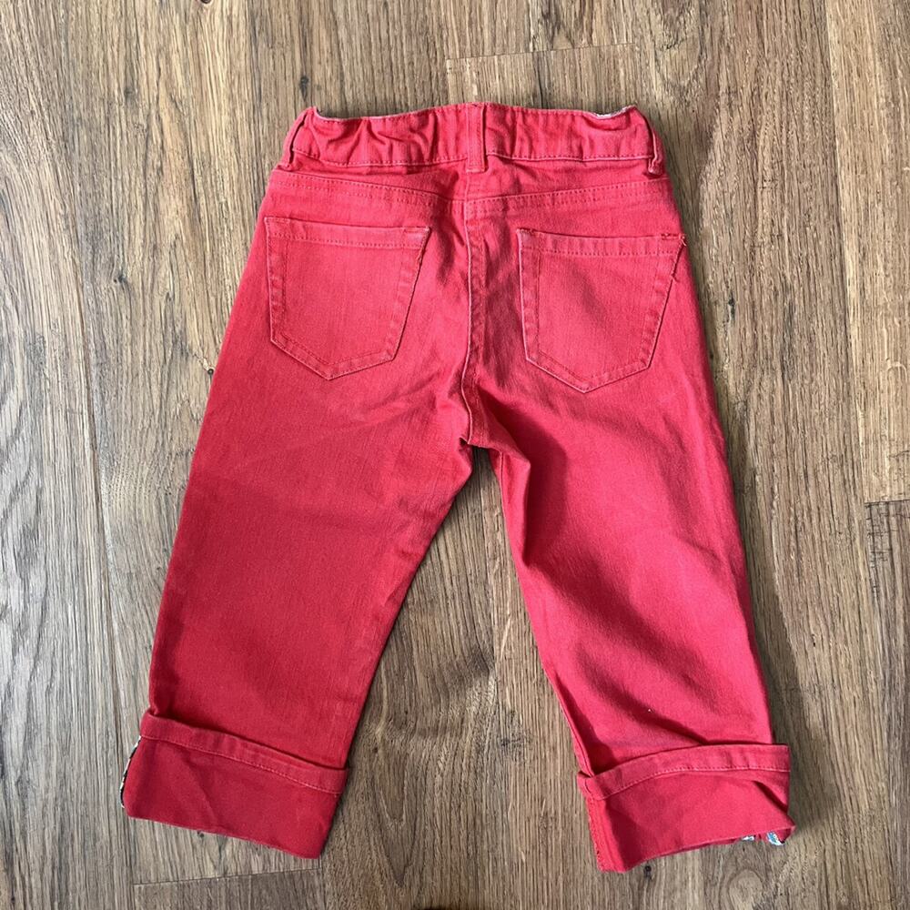 Mini Boden Red Capris - Picture 5 of 8